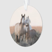 De naam van het wild Family Horse Ornament (voorkant)