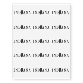 De Naam van Indiana met Staat Gevormde Brief