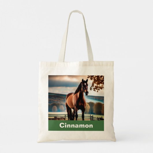 De naam van je paard tote bag (Achterkant)