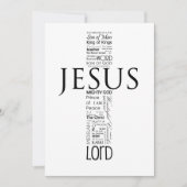 De naam van Jezus Feestdagenkaart (Voorkant)