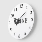 De Naam van Maine met Staat Gevormde Brief Grote Klok (Hoek)