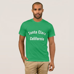 De naam van Santa Clara Californië van stad met T-shirt