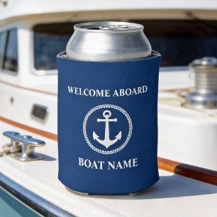 De naam van uw boot Welkom op het bord Zee Anchor Blikjeskoeler