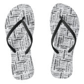 De naam van uw (gemiddelde lengte) is er allemaal  teenslippers (Voetbed)