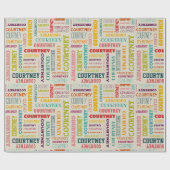 De naam van uw (gemiddelde lengte) is hier alles o cadeaupapier (Vlak)