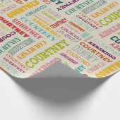 De naam van uw (gemiddelde lengte) is hier alles o cadeaupapier (Hoek)