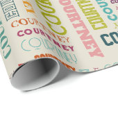 De naam van uw (gemiddelde lengte) is hier alles o cadeaupapier (Rol Hoek)