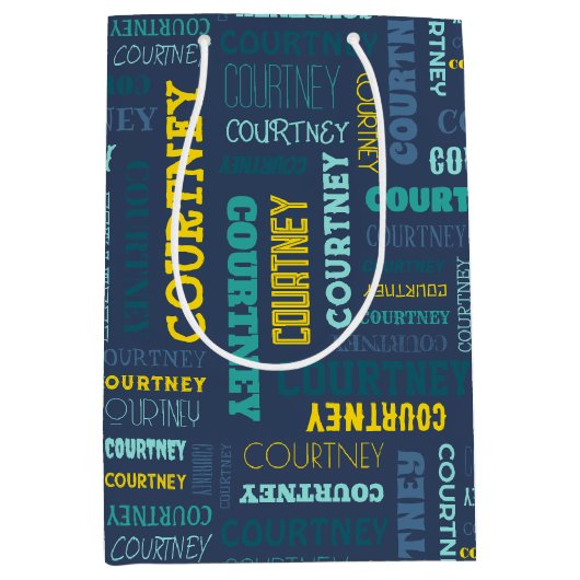 De naam van uw (gemiddelde lengte) is hier alles o medium cadeauzakje (Voorkant)