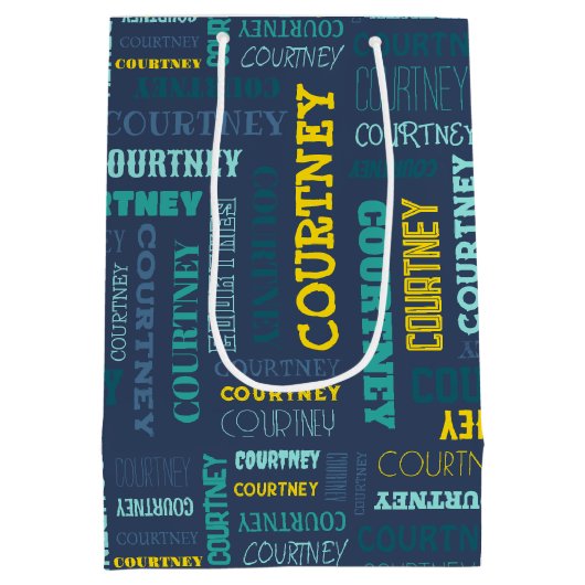 De naam van uw (gemiddelde lengte) is hier alles o medium cadeauzakje (Achterkant)