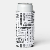 De naam van uw (gemiddelde lengte) is hier alles o seltzer blikjeskoeler (Seltzer Voorkant)