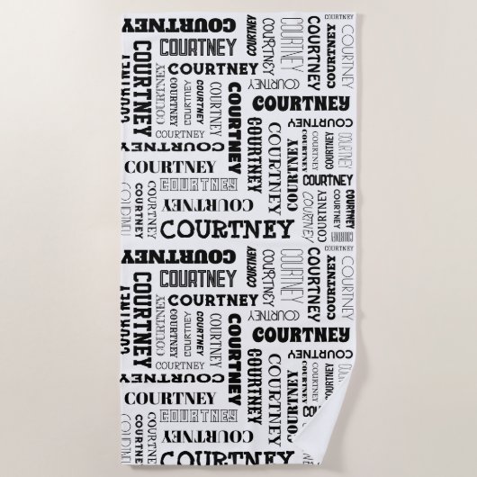 De naam van uw (gemiddelde lengte) is hier alles o strandlaken (Voorkant)