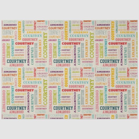 De naam van uw (gemiddelde lengte) is hier alles o tissuepapier (Voorkant)