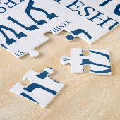 De naam van Yeshua in Hebreeër en het Engels - Legpuzzel (Zijkant)