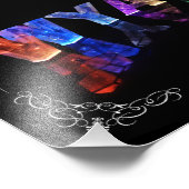 De naam Wyatt - naam in lichten (foto) Foto Afdruk (Hoek)