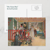 De naamdag door Carl Larsson Briefkaart (Voorkant / Achterkant)
