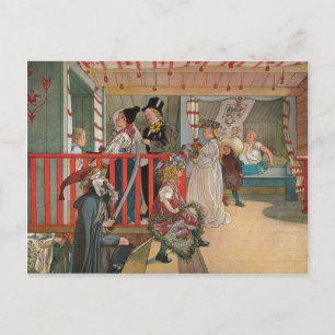 De naamdag door Carl Larsson Briefkaart