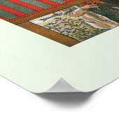 De naamdag van Carl Larsson Fine Art Poster (Hoek)