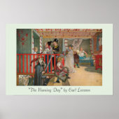De naamdag van Carl Larsson Fine Art Poster (Voorkant)