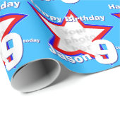 De naamleeftijd van dozen voegt uw patroon van de  cadeaupapier (Rol Hoek)