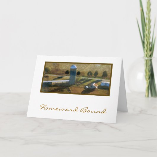 De naar huis Verbindende Kaart van de Thanksgiving (Voorkant)