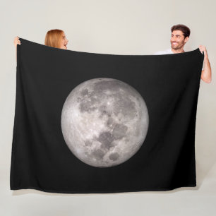 De naaste kant van de maan (landschap) fleece deken