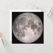 De naaste kant van de maan (landschap) kaart (Voorkant / Achterkant in situ)