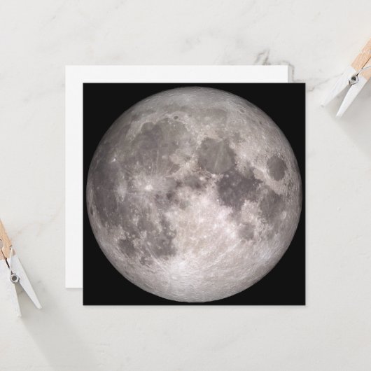 De naaste kant van de maan (landschap) kaart (Voorkant / Achterkant in situ)