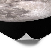 De naaste kant van de maan (landschap) poster (Hoek)