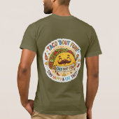 De "Nacho Average Taco" Grappige Grafische T-shirt (Achterkant)