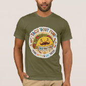 De "Nacho Average Taco" Grappige Grafische T-shirt (Voorkant)