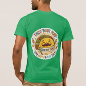 De "Nacho Average Taco" Grappige Grafische T-shirt (Achterkant)