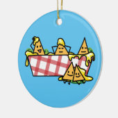 De Nachos Gesmolten spaanders van de tortilla van Keramisch Ornament (Links)