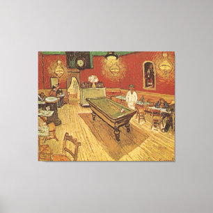 De nacht CAfe ~ Vincent van Gogh Canvas Afdruk