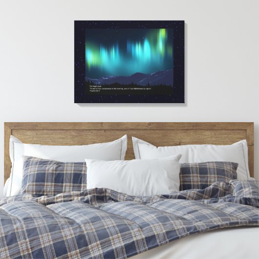 De nacht canvas afdruk (Insitu (Slaapkamer))