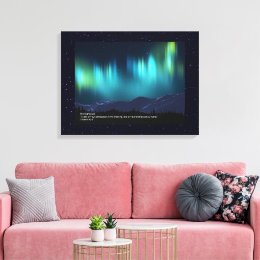 De nacht canvas afdruk (Insitu (Woonkamer))