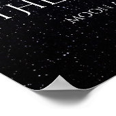 De Nacht Dat We Elkaar Ontmoetten Custom Moon Phas Poster (Hoek)