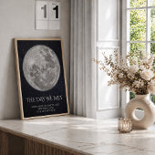 De Nacht Dat We Elkaar Ontmoetten Custom Moon Phas Poster