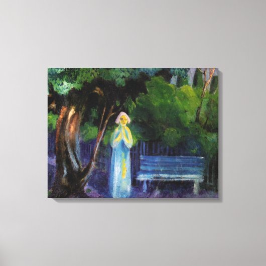 De nacht door Aksel Johannessen Canvas Afdruk (Voorkant)