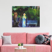 De nacht door Aksel Johannessen Canvas Afdruk (Insitu (Woonkamer))