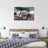 De nacht drukt uit: het begin canvas afdruk (Insitu (Slaapkamer))