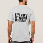 De nacht, elke nacht t-shirt (Achterkant)