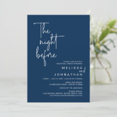 De nacht ervoor, de huwelijksrepetitie kaart (Staand voorkant)