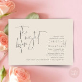 De nacht ervoor, de huwelijksrepetitie kaart