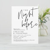 De nacht ervoor, de huwelijksrepetitie kaart (Staand voorkant)