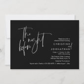 De nacht ervoor, de huwelijksrepetitie kaart (Voorkant)