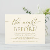De nacht ervoor, de moderne repetitie van de bruil kaart (Staand voorkant)