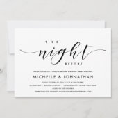 De nacht ervoor, de moderne repetitie van de bruil kaart (Voorkant)