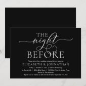 De nacht ervoor, de moderne repetitie van de bruil kaart (Voorkant / Achterkant)