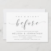 De nacht ervoor, de moderne repetitie van de bruil kaart (Voorkant)