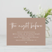 De nacht ervoor, de moderne repetitie van de bruil kaart (Staand voorkant)